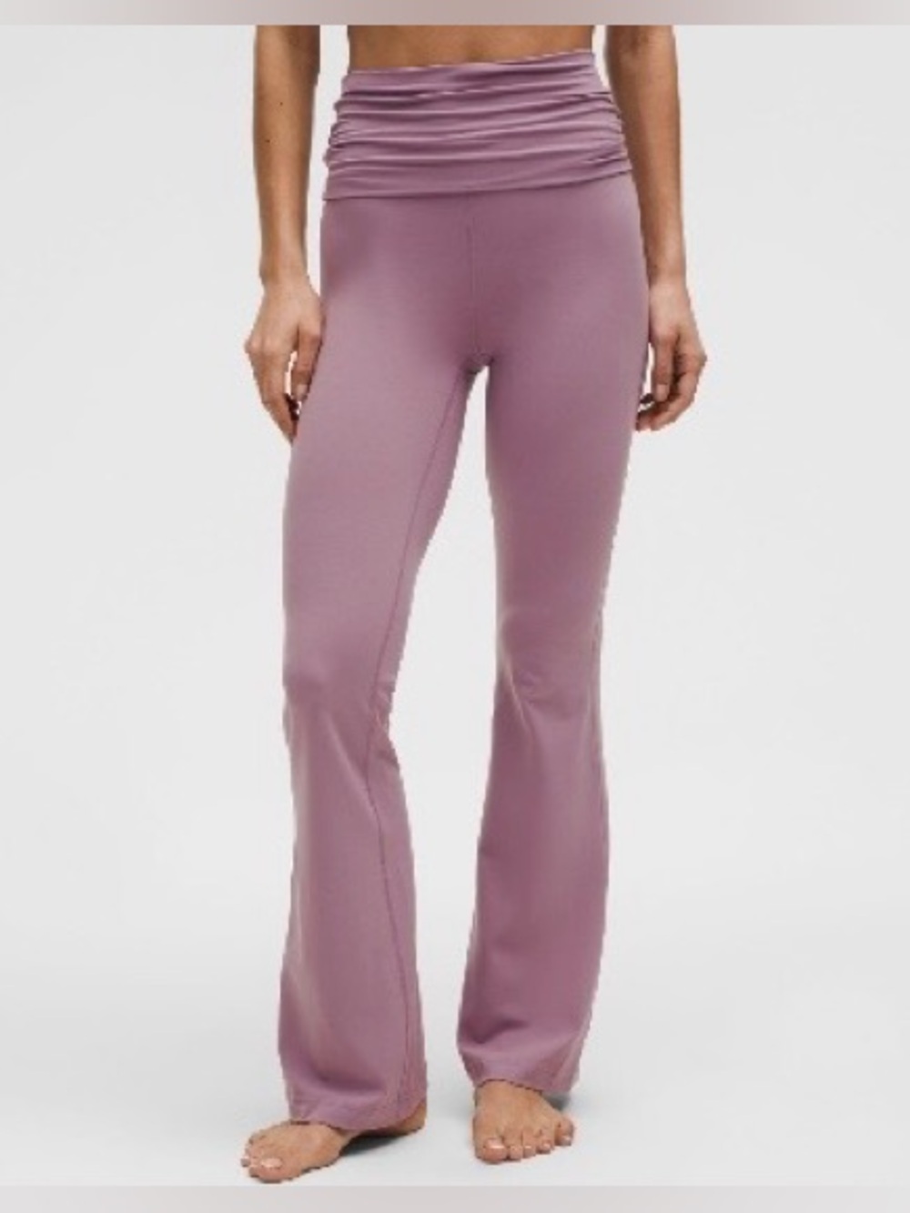 Lululemon Groove Nulu Fold-over Pants Lux Lavender 8